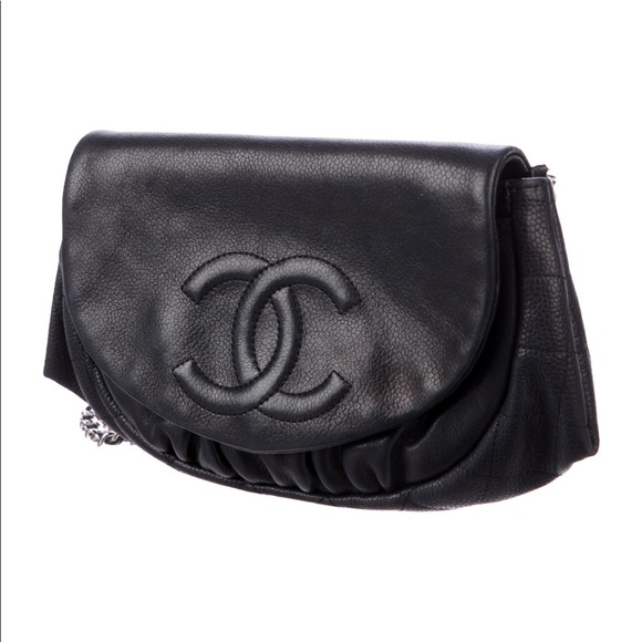CHANEL Handbags - Sold!!! Chanel WOC Timeless CC leather Cross